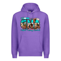 Purple cna certified nursing assistant Premium Hoodie - JahusDesignShop