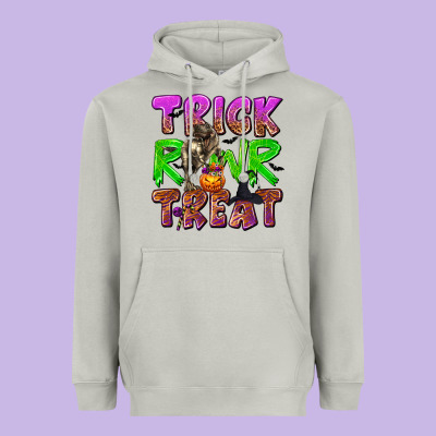 Trick Rawr Treat Heavyweight Hoodie Designed By Texasbilliewilder