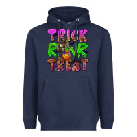 Navy Trick Rawr Treat Heavyweight Hoodie - texasbilliewilder