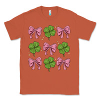 Copper coquette bow clover st. patrick's day Classic Tee - MaliasSmallBusiness