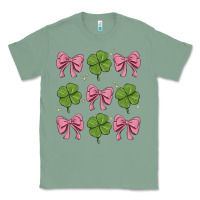 Sage coquette bow clover st. patrick's day Classic Tee - MaliasSmallBusiness