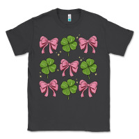 Smoke coquette bow clover st. patrick's day Classic Tee - MaliasSmallBusiness