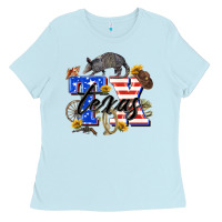 Baby Blue texas tx Ladies Tee - Zillion Design Studio