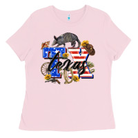 Bubblegum Pink texas tx Ladies Tee - Zillion Design Studio