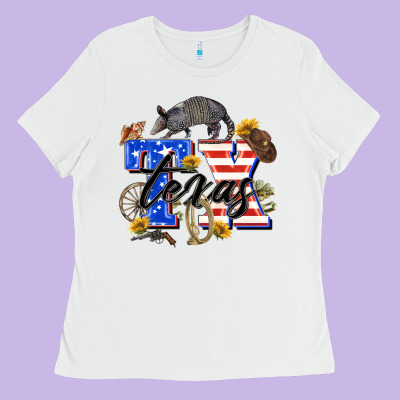 Texas Tx Ladies Tee Designed By Zillion Design Studio