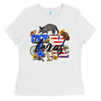 White texas tx Ladies Tee - Zillion Design Studio