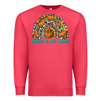 Cardinal Gobble Til You Wobble with Rainbow Premium Sweatshirt - texasbilliewilder