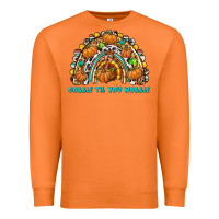 Carrot Gobble Til You Wobble with Rainbow Premium Sweatshirt - texasbilliewilder