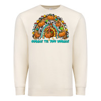 Sandshell Gobble Til You Wobble with Rainbow Premium Sweatshirt - texasbilliewilder
