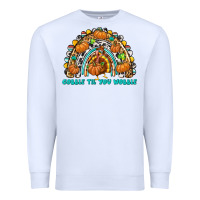 Gobble Til You Wobble With Rainbow Premium Sweatshirt | Teevron