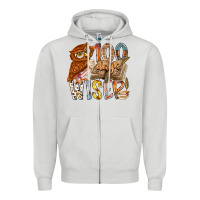 Dove Grey 100 days wiser Zipper Hoodie - RacoonDesign