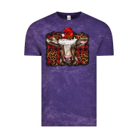 Cloud Purple Christmas background baby calf Vintage Tee - BarkalooDesign