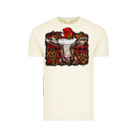 Vintage Arctic Christmas background baby calf Vintage Tee - BarkalooDesign