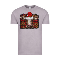 Vintage Zinc Christmas background baby calf Vintage Tee - BarkalooDesign