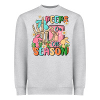 Heather Grey peeps season mode on Heavyweight Sweatshirt - MaliasSmallBusiness