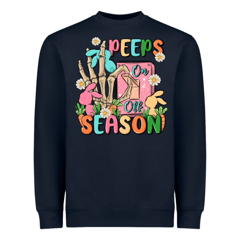 Peeps Season Mode On Heavyweight Sweatshirt by MaliasSmallBusiness | Teevron