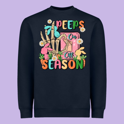 Peeps Season Mode On Heavyweight Sweatshirt Designed By Maliassmallbusiness