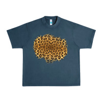 Midnight Navy leopard patch Urban Heavy Tee - Jasminsmagicworld