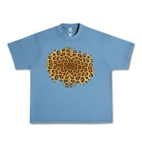 Pebble Blue leopard patch Urban Heavy Tee - Jasminsmagicworld