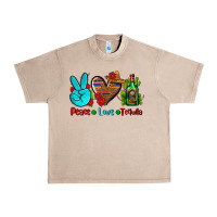 French Oak peace love tequila Urban Heavy Tee - AdoDesignShop