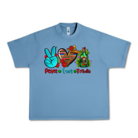 Pebble Blue peace love tequila Urban Heavy Tee - AdoDesignShop