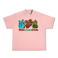 Salmon peace love tequila Urban Heavy Tee - AdoDesignShop