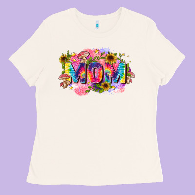 Tie Dye Mom Ladies Tee Designed By Zillion Design Studio
