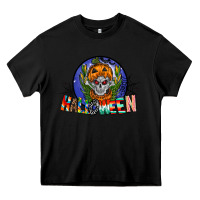 Black halloween Heavy Core Tee - CowhideDigitalArt