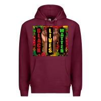 Burgundy black lives matter juneteenth Premium Hoodie - TumblerDesignByShophia
