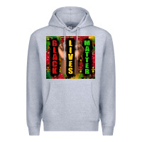 Heather Grey black lives matter juneteenth Premium Hoodie - TumblerDesignByShophia