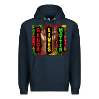 Navy black lives matter juneteenth Premium Hoodie - TumblerDesignByShophia