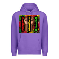 Purple black lives matter juneteenth Premium Hoodie - TumblerDesignByShophia