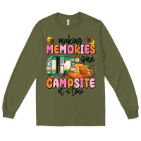 Army Green making memories one campsite at a time Long Sleeve Tee - MaliasSmallBusiness