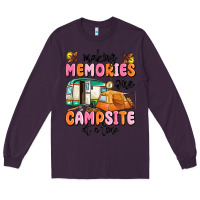 Plum making memories one campsite at a time Long Sleeve Tee - MaliasSmallBusiness