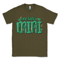 Army Green one lucky mini Classic Tee - MaliasSmallBusiness