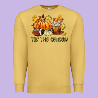 Tis The Season Fall Premium Sweatshirt Designed By Texasbilliewilder