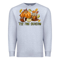 Heather Grey Tis The Season Fall Premium Sweatshirt - texasbilliewilder