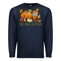 Navy Tis The Season Fall Premium Sweatshirt - texasbilliewilder