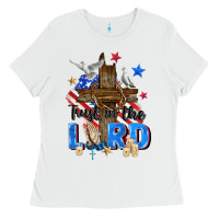 White trust in the lord Ladies Tee - Zillion Design Studio