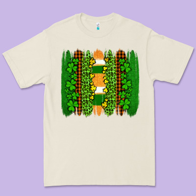 St Patricks  Brushstrokes Premium Tee Designed By Adodesignshop