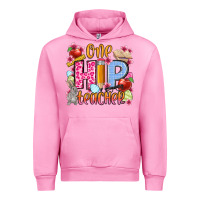Fuchsia Pink Easter Day One hip Teacher Urban Hoodie - OliviaCreatesArt