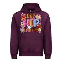 Mauve Wine Easter Day One hip Teacher Urban Hoodie - OliviaCreatesArt