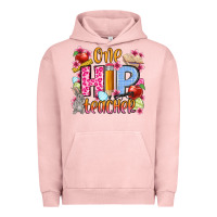 Pigment Salmon Easter Day One hip Teacher Urban Hoodie - OliviaCreatesArt