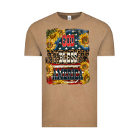 Vintage Coffee Western God Bless America Vintage Tee - LillyAllenDesigns