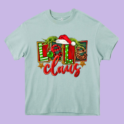 Christmas Lele Claus Heavy Core Tee Designed By Fadigitalartstudio
