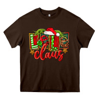 Chocolate Brown christmas lele claus Heavy Core Tee - FaDigitalArtStudio