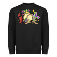 Black mardi gras baseball Heavyweight Sweatshirt - MaliasSmallBusiness