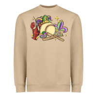 Mushroom mardi gras baseball Heavyweight Sweatshirt - MaliasSmallBusiness