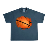 Midnight Navy leopard basketball patch Urban Heavy Tee - Jasminsmagicworld