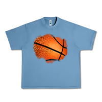 Pebble Blue leopard basketball patch Urban Heavy Tee - Jasminsmagicworld